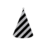 birthday-hat-black-silver-stripes