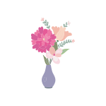 various-flowers-blue-vase